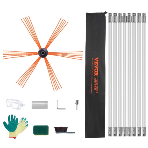 Vevor 26 Feet Chimney Sweep Kit
