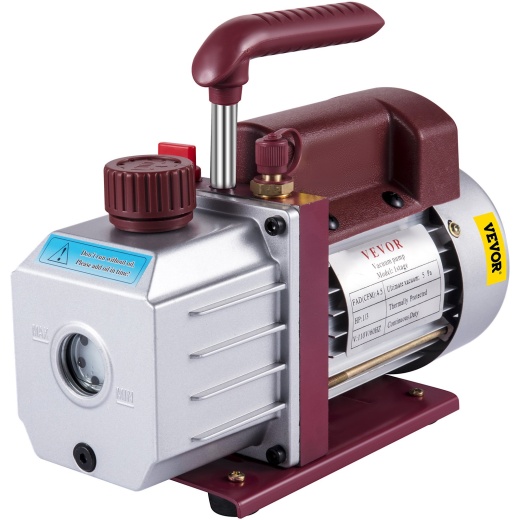 Vevor Vacuum Pump 4.5Cfm - 1/3Hp Single-Stage Rotary Vane Vacuum Pump