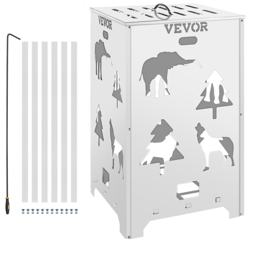 Vevor Burn Barrel Burn Drum Incinerator Barrel 14X14x24 Inch For Yard Waste