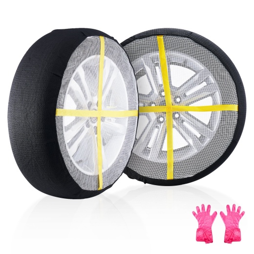 Vevor Thickened Snow Socks For Tires Full Coverage Snow Traction Tire Cover