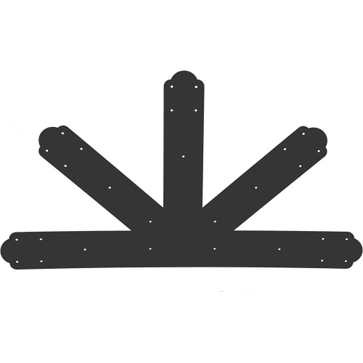 Vevor Gable Plate - Black Powder-Coated Truss Connector Plates