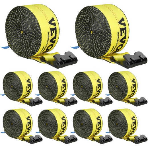 Vevor Winch Straps - 4" x 30', 6000 lbs Load Capacity, 18000 lbs Break Strength