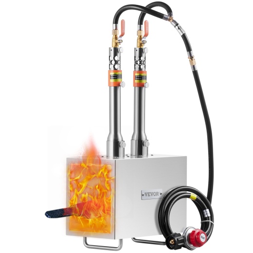 Vevor Portable Propane Forge 2 Burner Farrier Forge 2600℉ Knife Metal Square