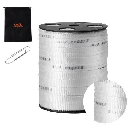 Vevor Polyester Pull Tape, 5/8" x 318' Mule Tape Flat Rope