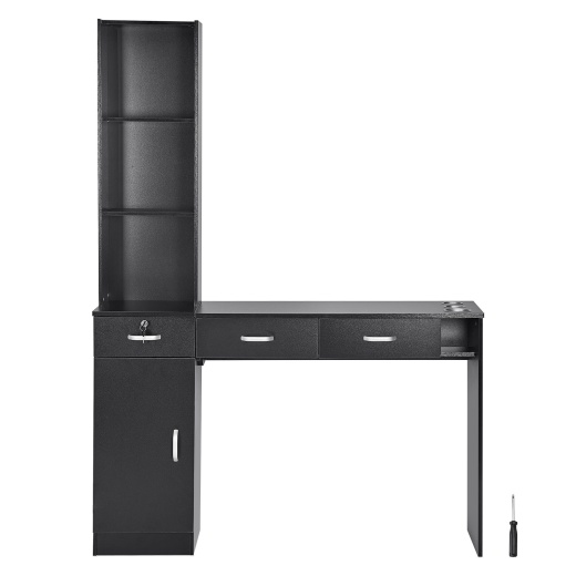 Vevor Salon Workstation - Wall-Mounted Unit for Hair Professionals