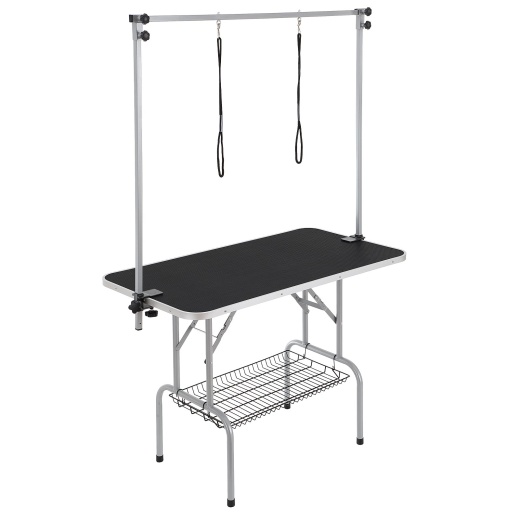 Vevor Pet Grooming Table with Two Arms, Clamp, and No Sit Haunch Holder