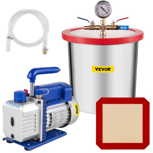 Vevor Vacuum Pump & 3 Gallon Chamber Kit