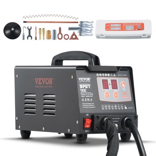 Vevor Stud Welder Dent Repair Kit 220V 3Kw Spot Welder Dent Puller With 7 Modes
