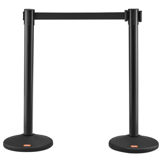 Vevor Crowd Control Stanchions - 2-Pack Retractable Belt Barriers