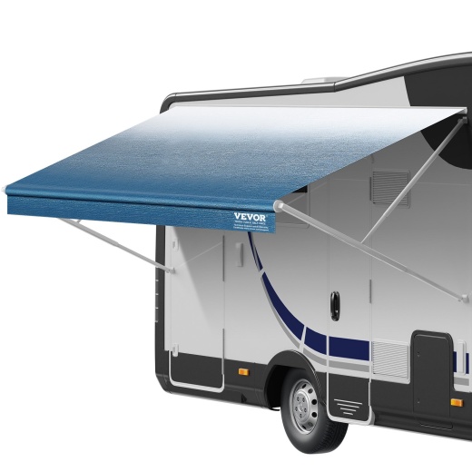 VEVOR RV Awning Fabric Replacement - 15'2" Fabric Length for 16' Awning, Heavy Duty 3-Ply 16oz PVC Camper Awning Fabric