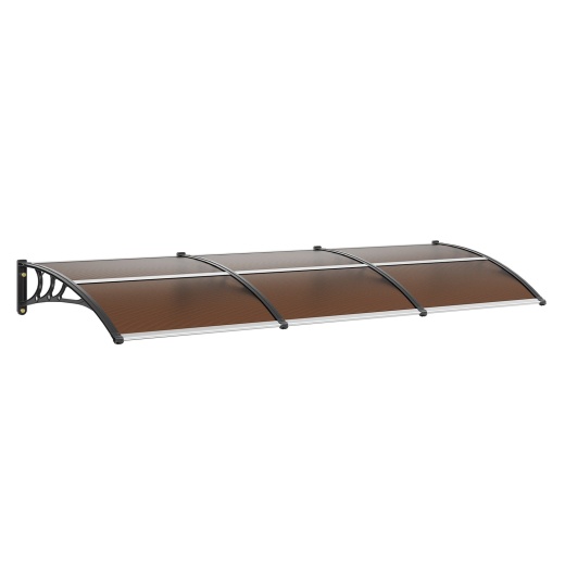 Vevor Window Door Awning Canopy 38" x 117" - UPF 50+ Polycarbonate Entry Door Outdoor Window Awning Exterior