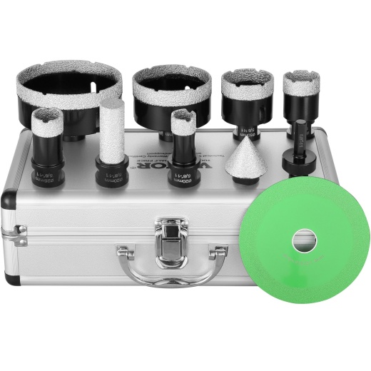 Vevor Diamond Core Drill Bit Set - 6 PCS Diamond Hole Saw Kit for Ceramic Tile