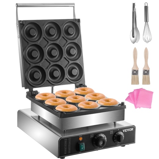 Vevor Electric Donut Maker - 9 Holes Commercial Donut Machine
