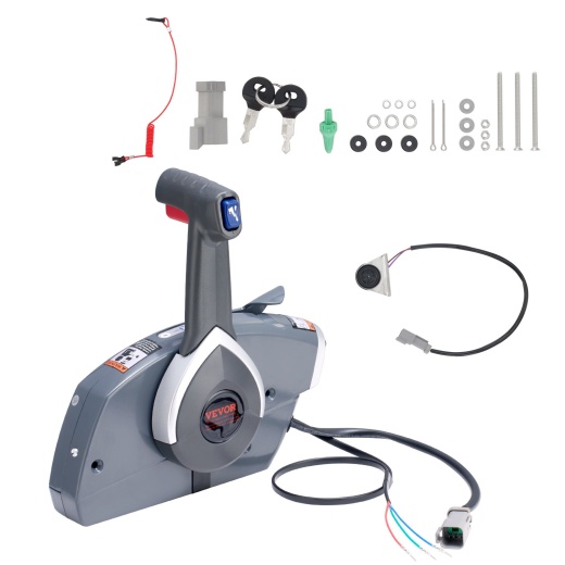 Vevor Boat Throttle Control - Side-Mounted Outboard Remote Control for Evinrude Johnson