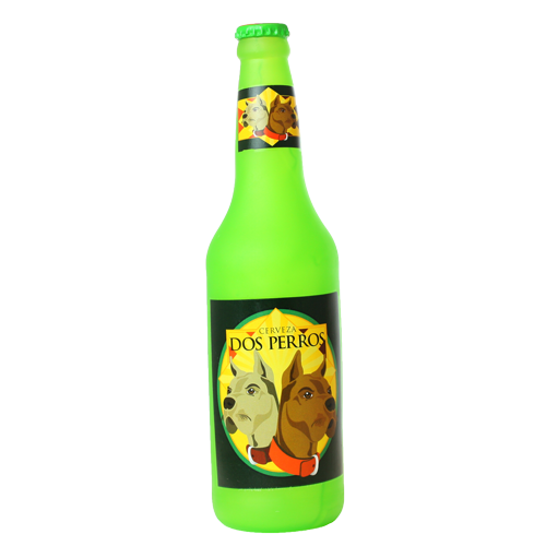Silly Squeaker Beer Bottle Dos Perros