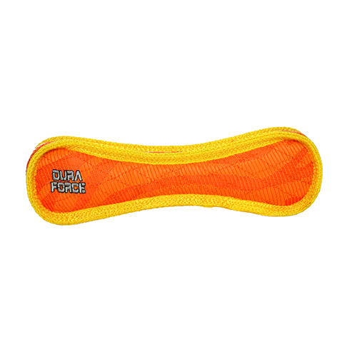 Duraforce Bone Tiger Orange-Yellow: The Ultimate Chew Toy for Dogs