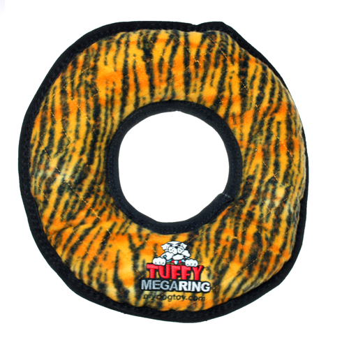 Tuffy Mega Ring Tiger Interactive Dog Toy