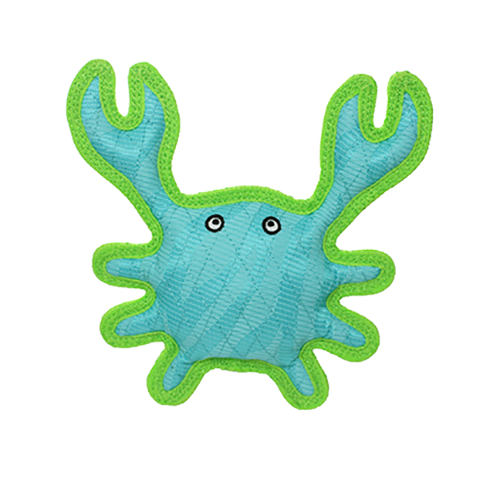 Duraforce Crab Tiger Blue-Green Dog Chew Toy