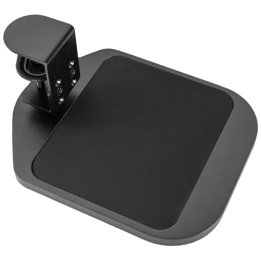 Black Wooden Clamp-On Mouse Pad