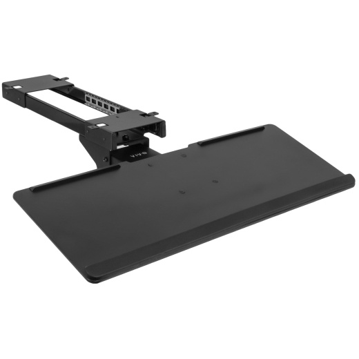 Black Deluxe Under Desk Keyboard Tray by Vivo