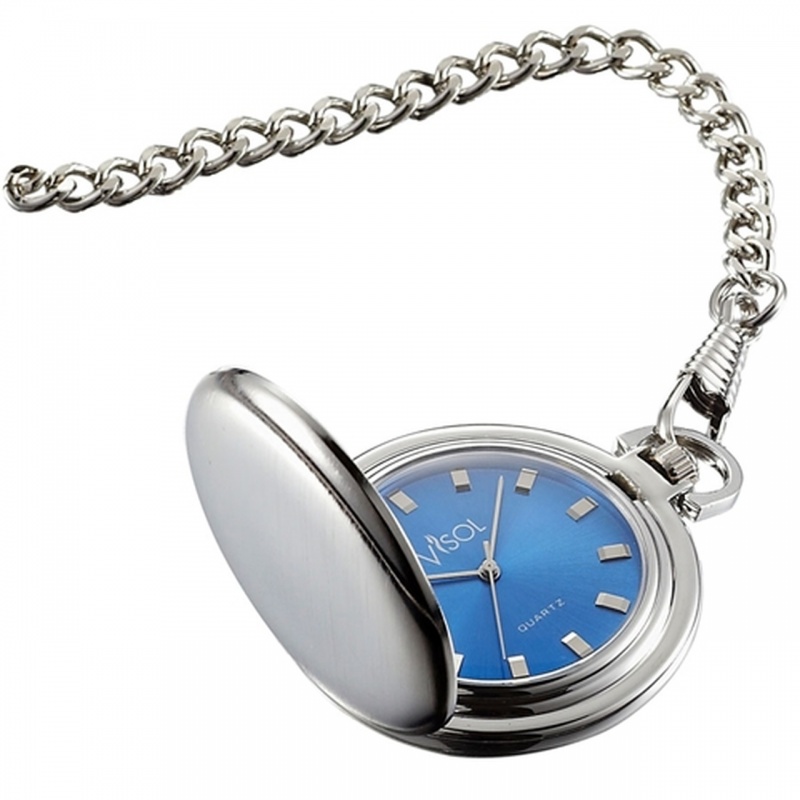 Visol Lazuli Japanese Quartz Pocket Watch