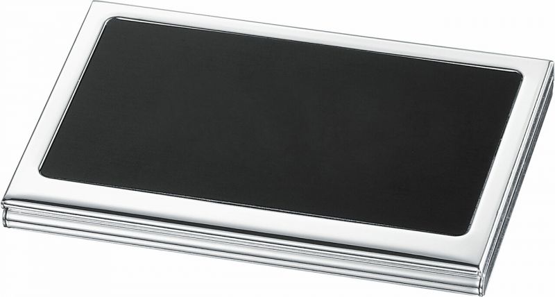 Evette Silver Plated Business Card Case