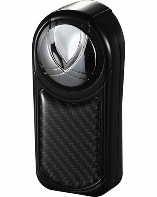 Visol Dobrev III Triple Jet Flame Black Carbon Fiber Cigar Lighter