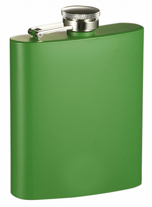 Visol 8 Oz Parrot Matte Green Liquor Flask
