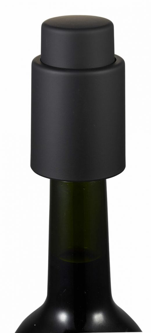 Visol Vacustopper Black Rubberized Wine Stopper Pump