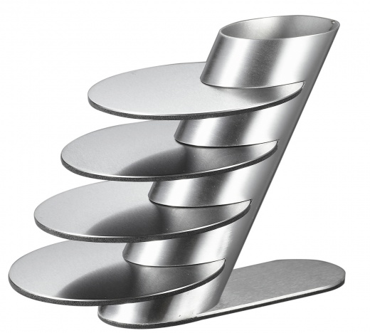 Visol Remy Stainless Steel Round Coaster Set With Holder