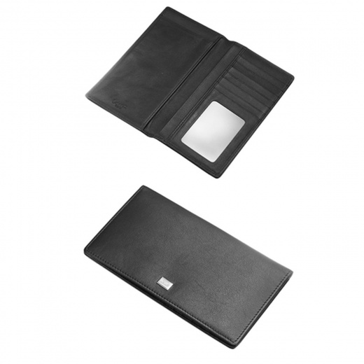 Caseti Edmund Black Leather Long Wallet