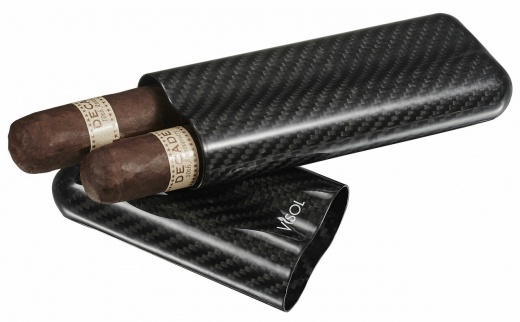 Visol Night II Carbon Fiber Larger Cigar Case