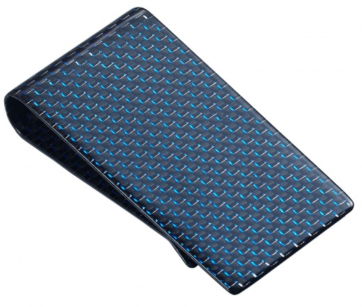 Visol Blue Carbon Fiber Money Clip - Buy Online