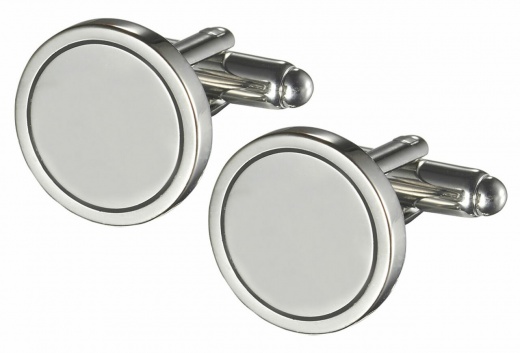 Visol Dantes Silver Plated Cufflinks