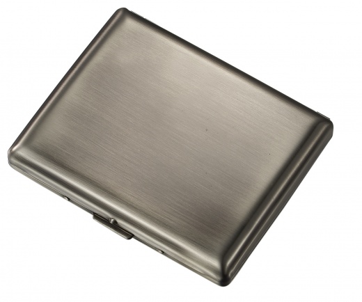 Visol Mercury Stainless Steel Double Sided Twenty Cigarette Pocket Case