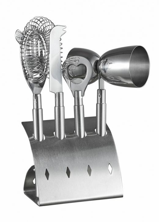 Visol Bar Pro Stainless Steel 4 Piece Bar Set