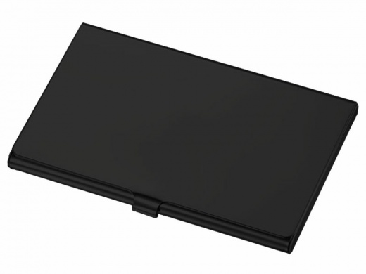 Visol Canvas Matte Black Business Card Holder