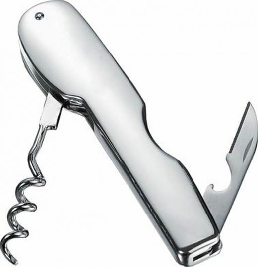 Visol Akana Silver Plated Corkscrew & Bottle Opener