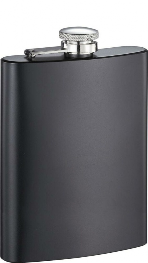 Visol Raven 9 Oz Black Matte Liquor Flask