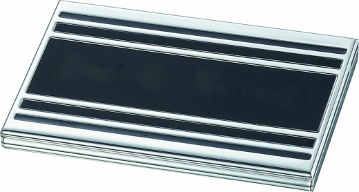 Cove Silver Plated Business Card Case For Ladies