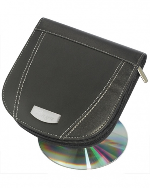 Visol Roadtrip Black Synthetic Leather CD/DVD Case