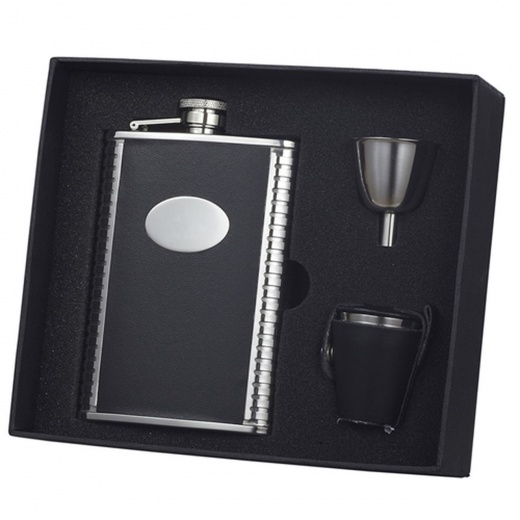 Visol Tux 8 Oz Flask Gift Set