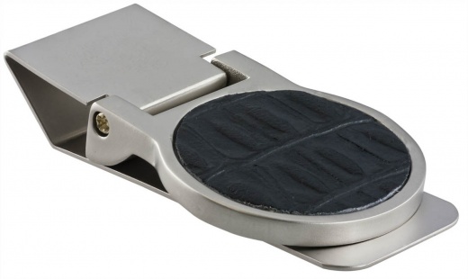 Visol Fio Black Gator Hinged Money Clip