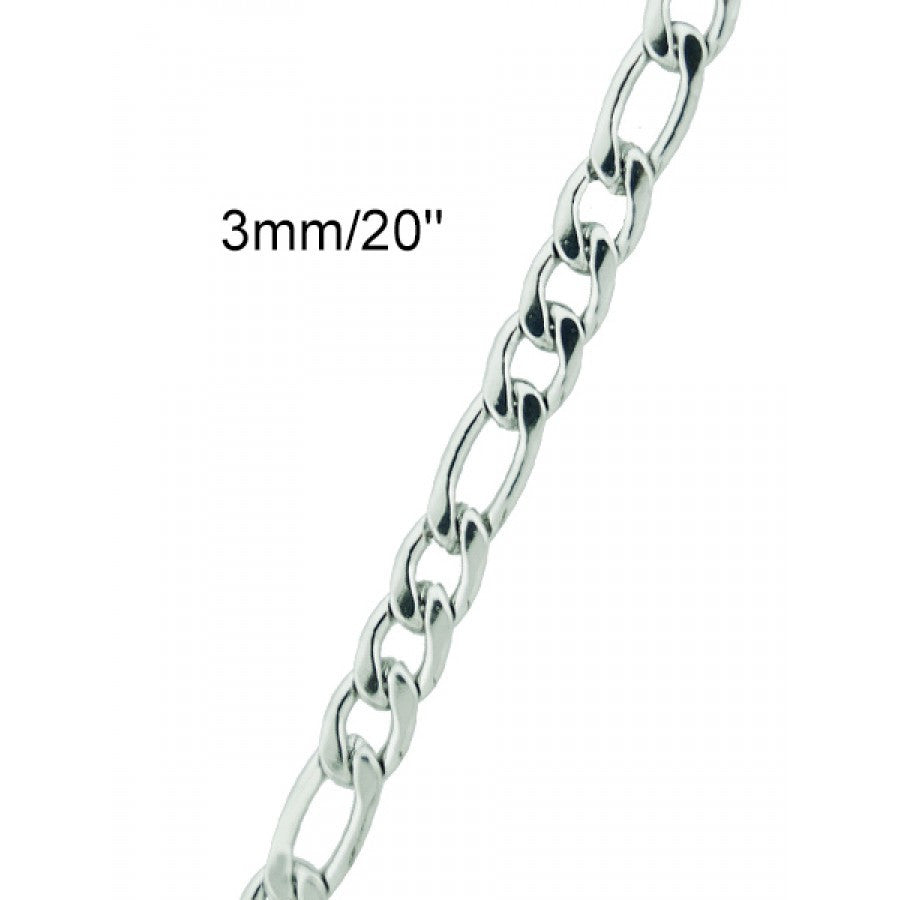 Men`S Stainless Steel Figro Chain