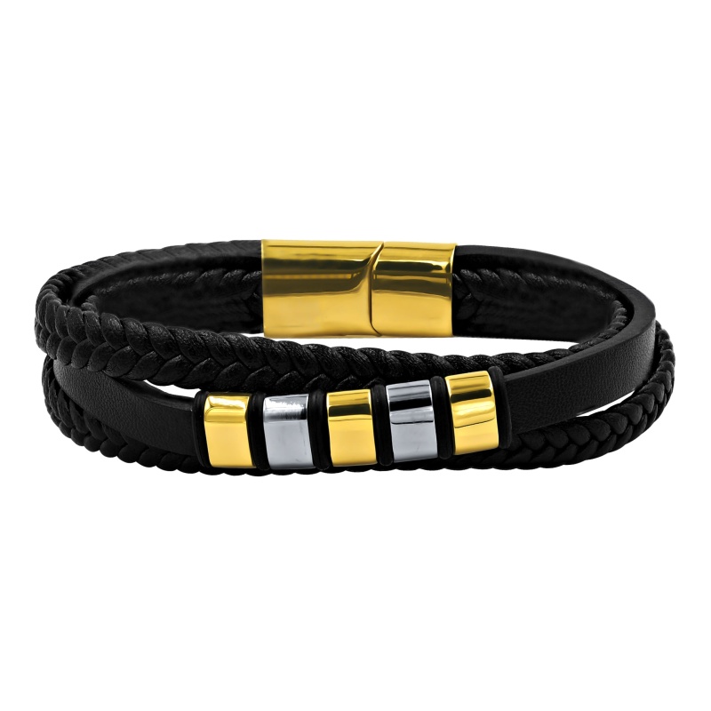 Black Lava Steel Bracelet I Black