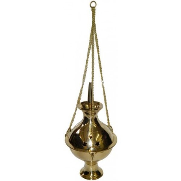 Brass Hanging Censer Burner 6"h