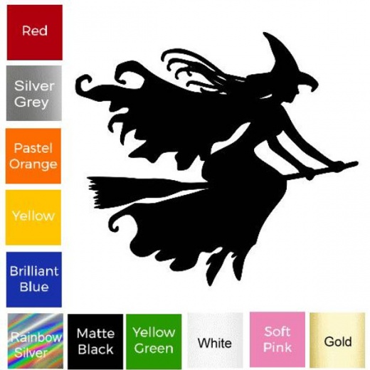 Witch Broom Sticker #33 - A Magical Vinyl Decal for Any Occasion