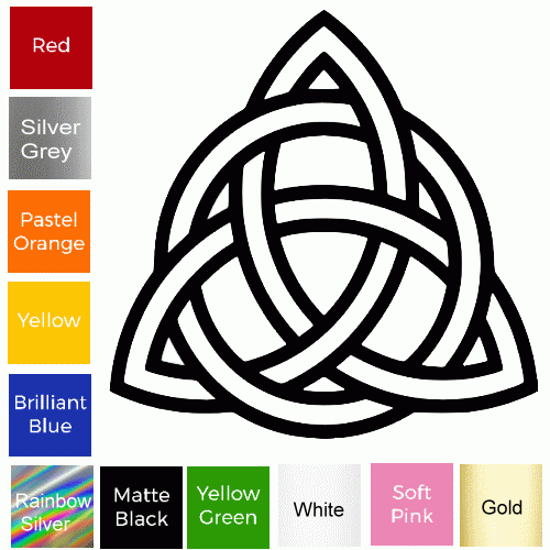 Triquetra Sticker #32 - Glossy Vinyl Decal for Indoors/Outdoors