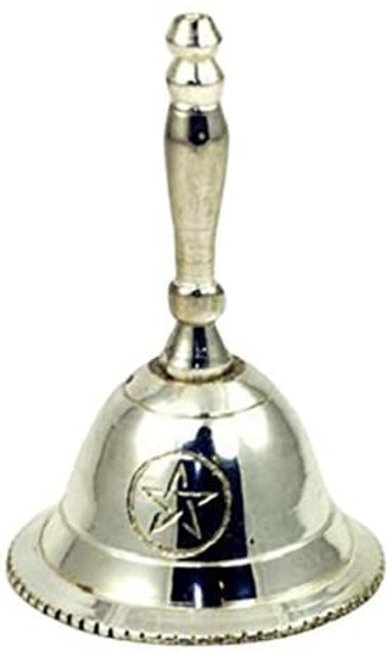 Silver Plated Altar Bell with Pentacle