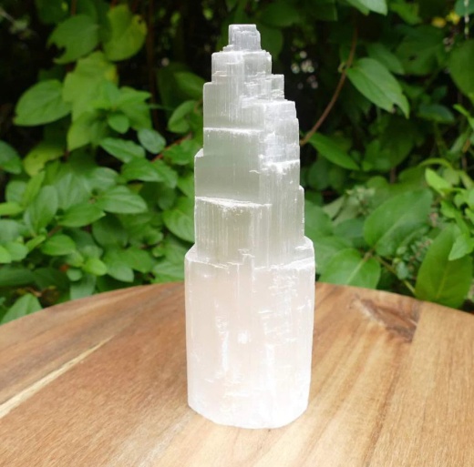 Selenite Tower 6 Inches - Enhance Mental Power and Cleanse Energy